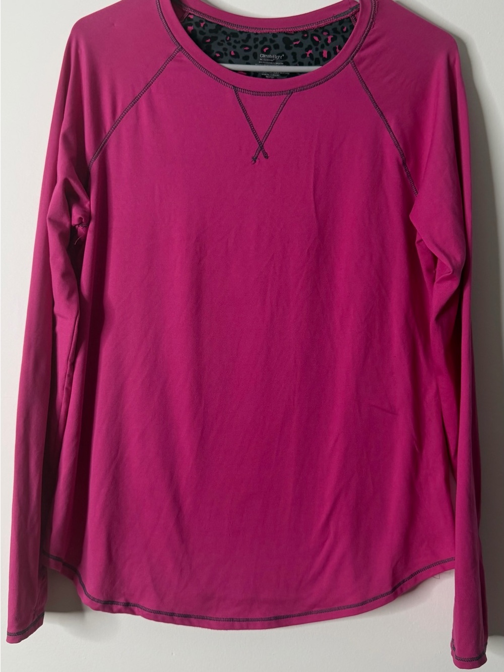 C9 by Champion Women's Long Sleeve Athletic Tee in Bright Fuchsia